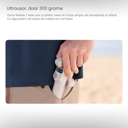 Stabilizator Gimbal Telefon DJI Osmo Mobile 7, 3 Axe, ActiveTrack 7.0, Trepied Integrat