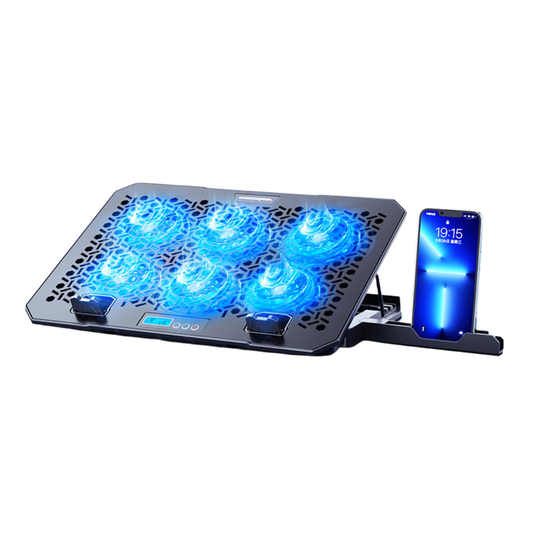 Cooler Laptop Gaming Universal cu Ventilatoare Silentioase si suport pentru telefon
