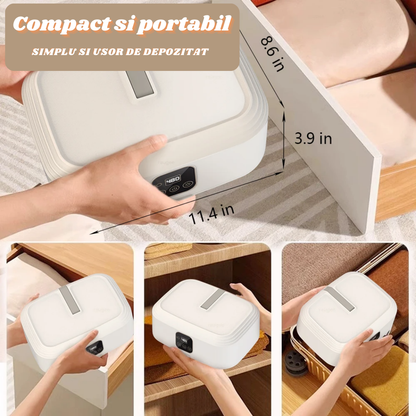 Uscator de Rufe Electric Portabil  , Pliabil, Circulatie Aer Cald 360°, Capacitate 10Kg