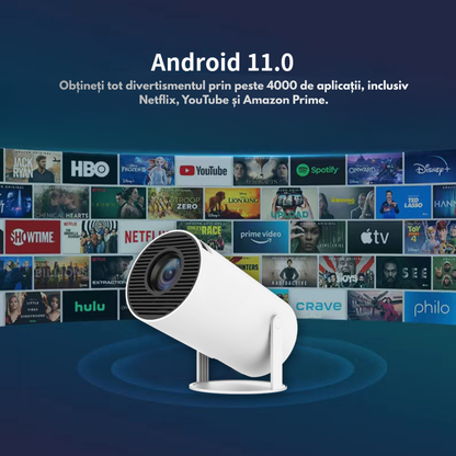 Videoproiector GAMING  Smart M300 MAX, Android 11, Suport 4K, WiFi 6