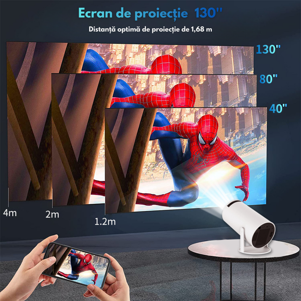 Videoproiector GAMING  Smart M300 MAX, Android 11, Suport 4K, WiFi 6