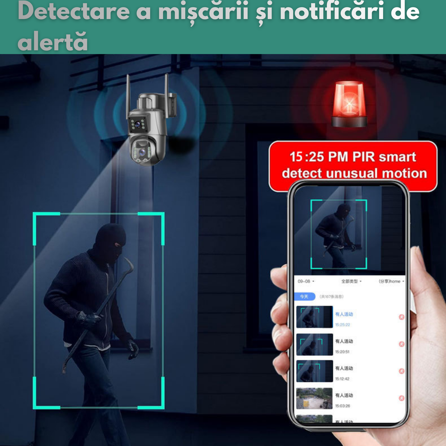 Camera Supraveghere 4G Dual Lens 8MP cu Panou Solar 8W, Night Vision