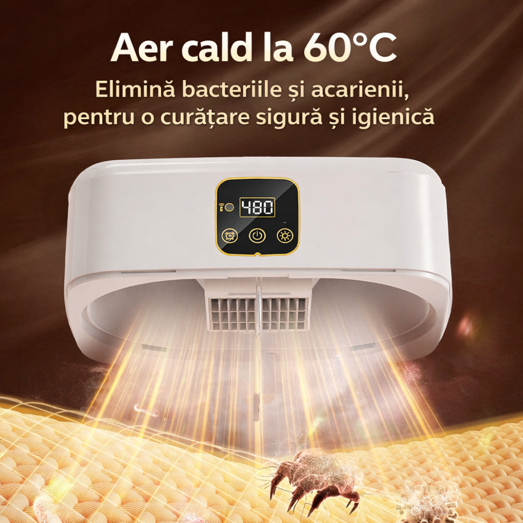 Uscator de Rufe Electric Portabil  , Pliabil, Circulatie Aer Cald 360°, Capacitate 10Kg