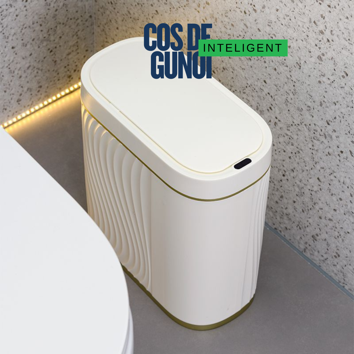 Cos de Gunoi Inteligent cu Senzor de Miscare Infrarosu 8L, Capac Automat Touchless
