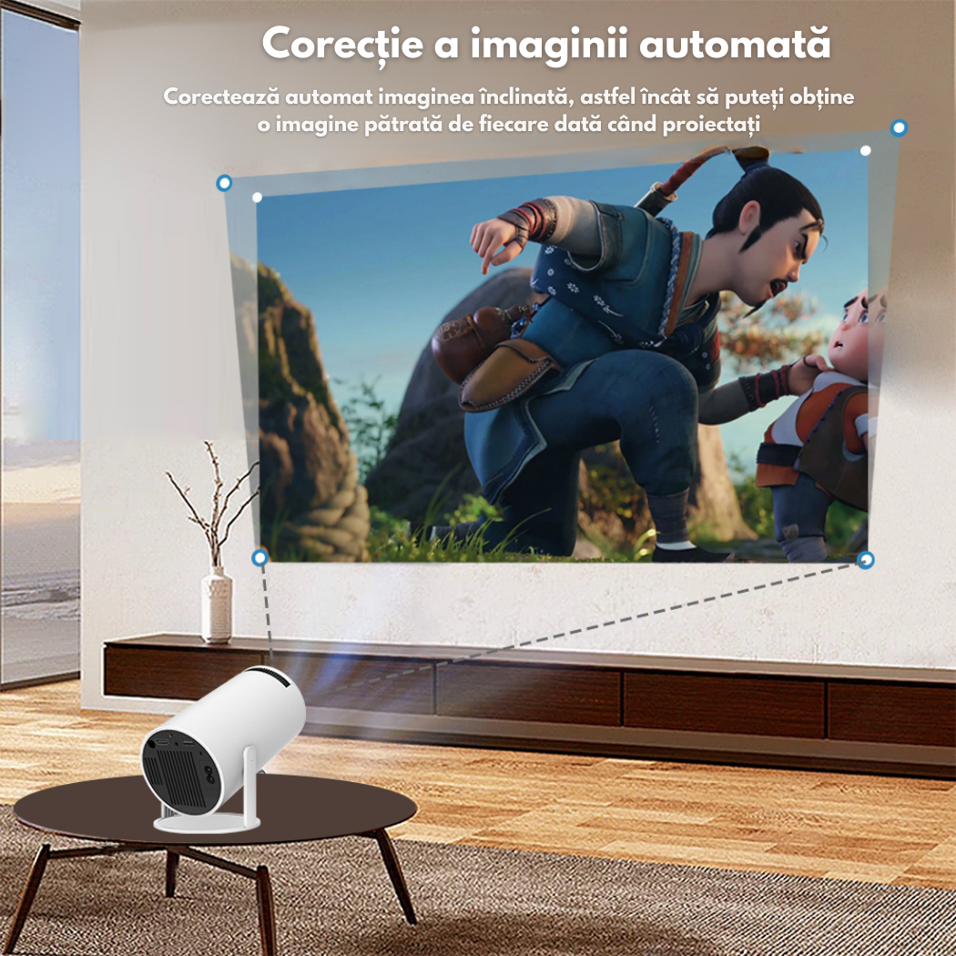 Videoproiector GAMING  Smart M300 MAX, Android 11, Suport 4K, WiFi 6