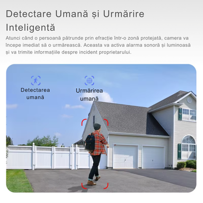Camera Supraveghere WiFi cu Lampa de iluminat LED, Rezolutie 6MP, Night Vision Color